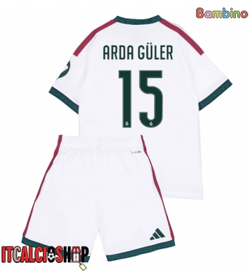 Real Madrid Arda Guler #15 Prima Maglia Bambino 2026-27 Manica Corta (+ Pantaloni corti)